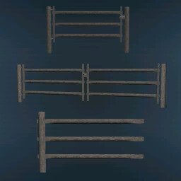 Split Rail Wooden Fence And Gates