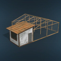 Wired Chicken Coop