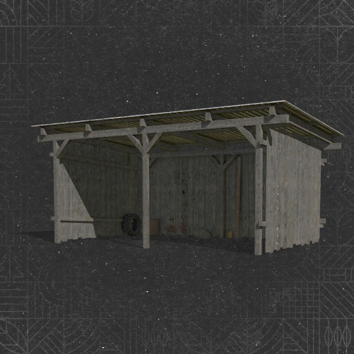 Small Old Wooden Shed