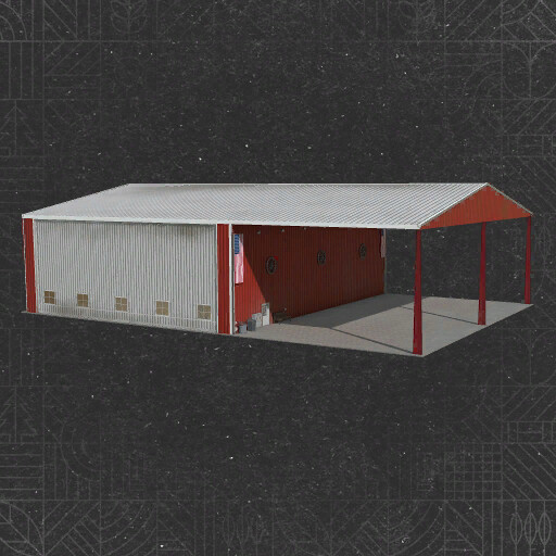 Large Drive Thru Shed