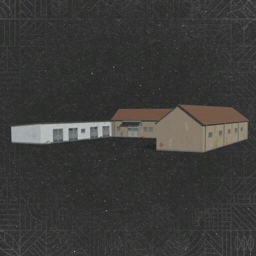 Large U-Shaped Garage