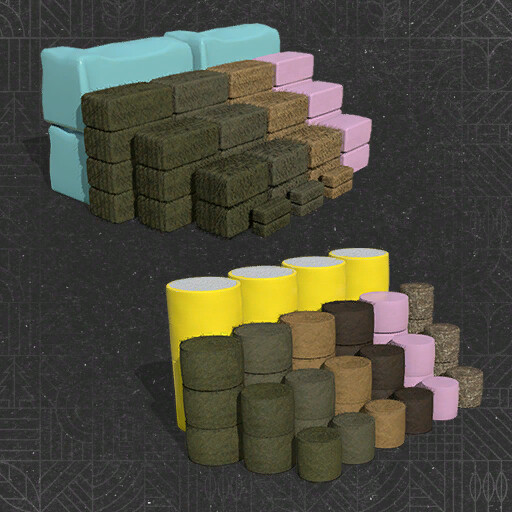 Large Stack Of Bales