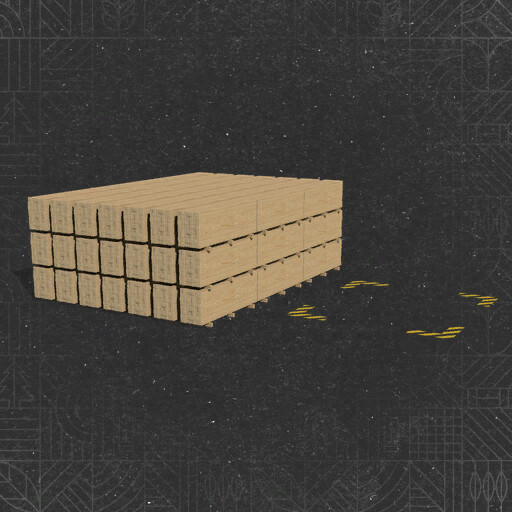 Storage For Pallets Of Boards, Planks, And Wooden Beams.