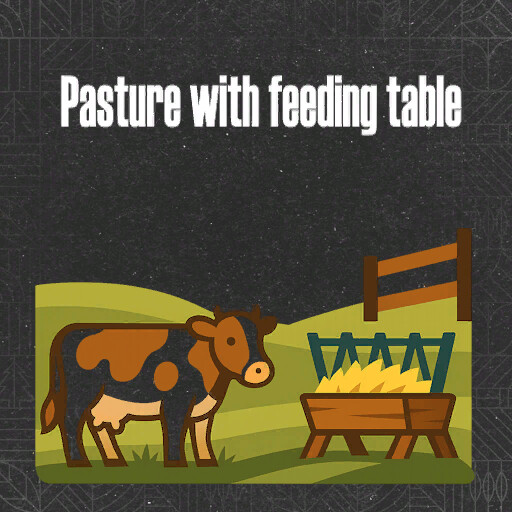 Pasture With Feeding Table