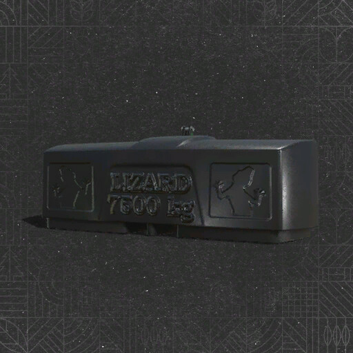 Lizard Lead Filled Weight 7500 KG