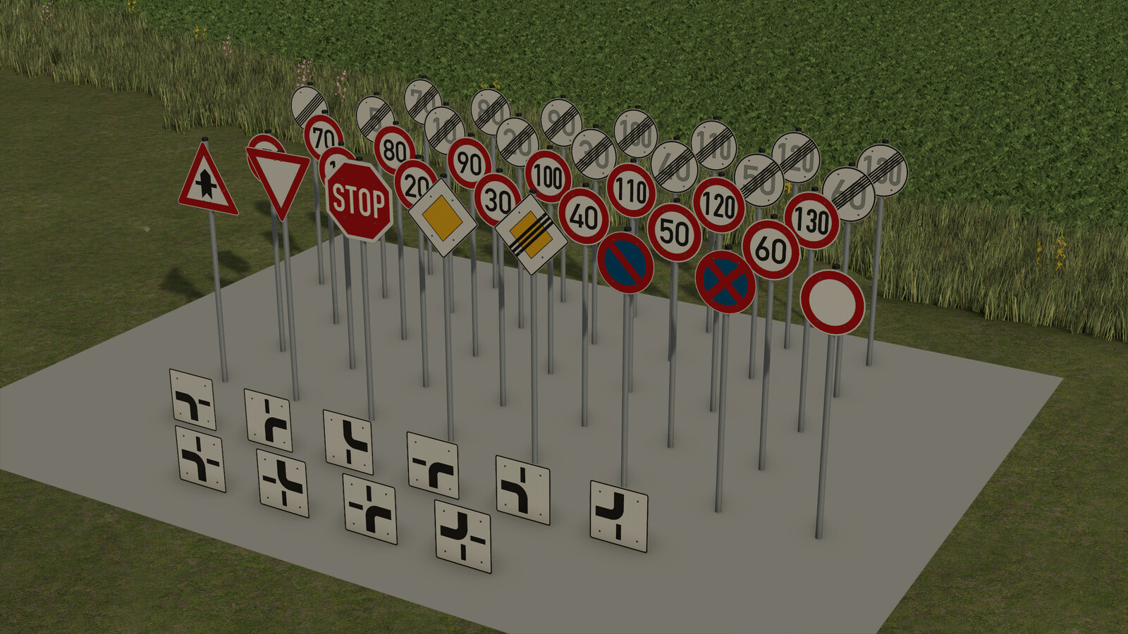 German Traffic Signs (Prefab*)