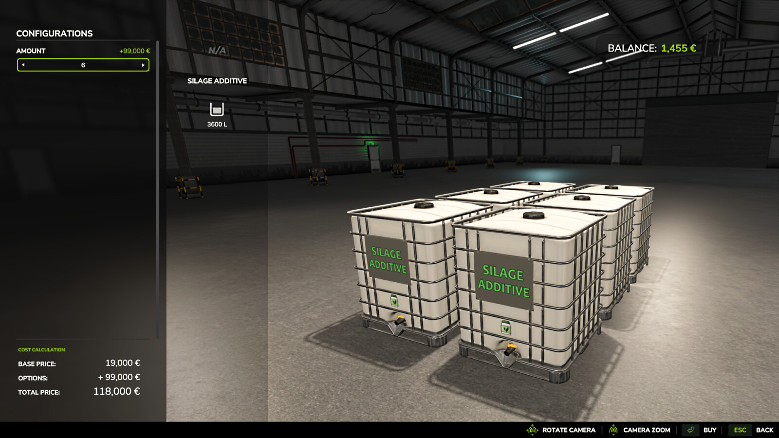 Silage Additive Tank