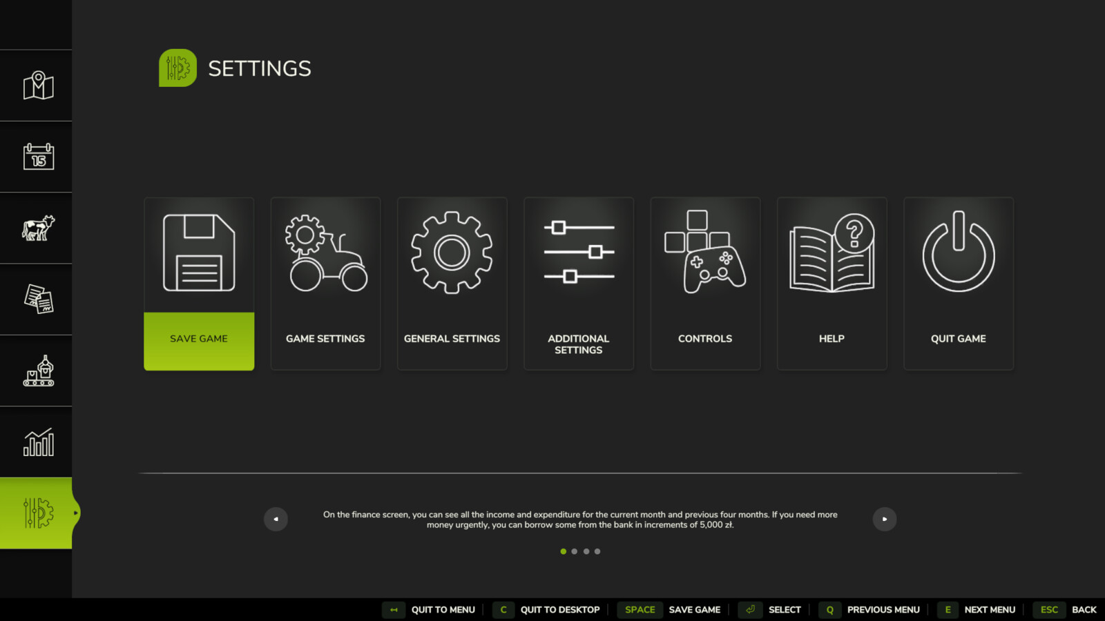 Additional Game Settings