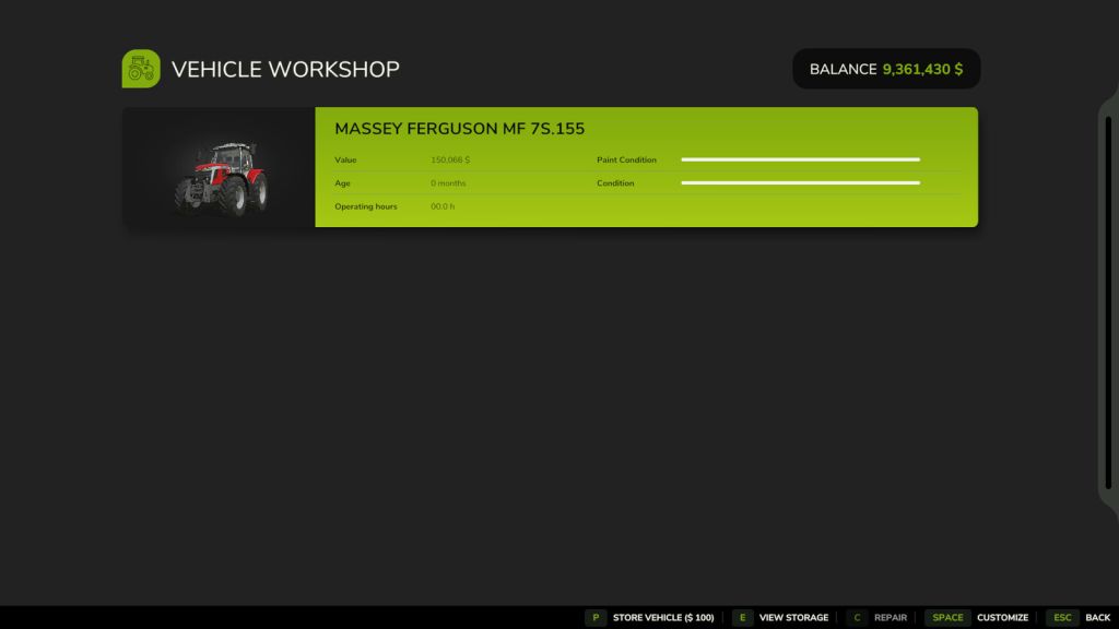 Vehicle Shop Storage