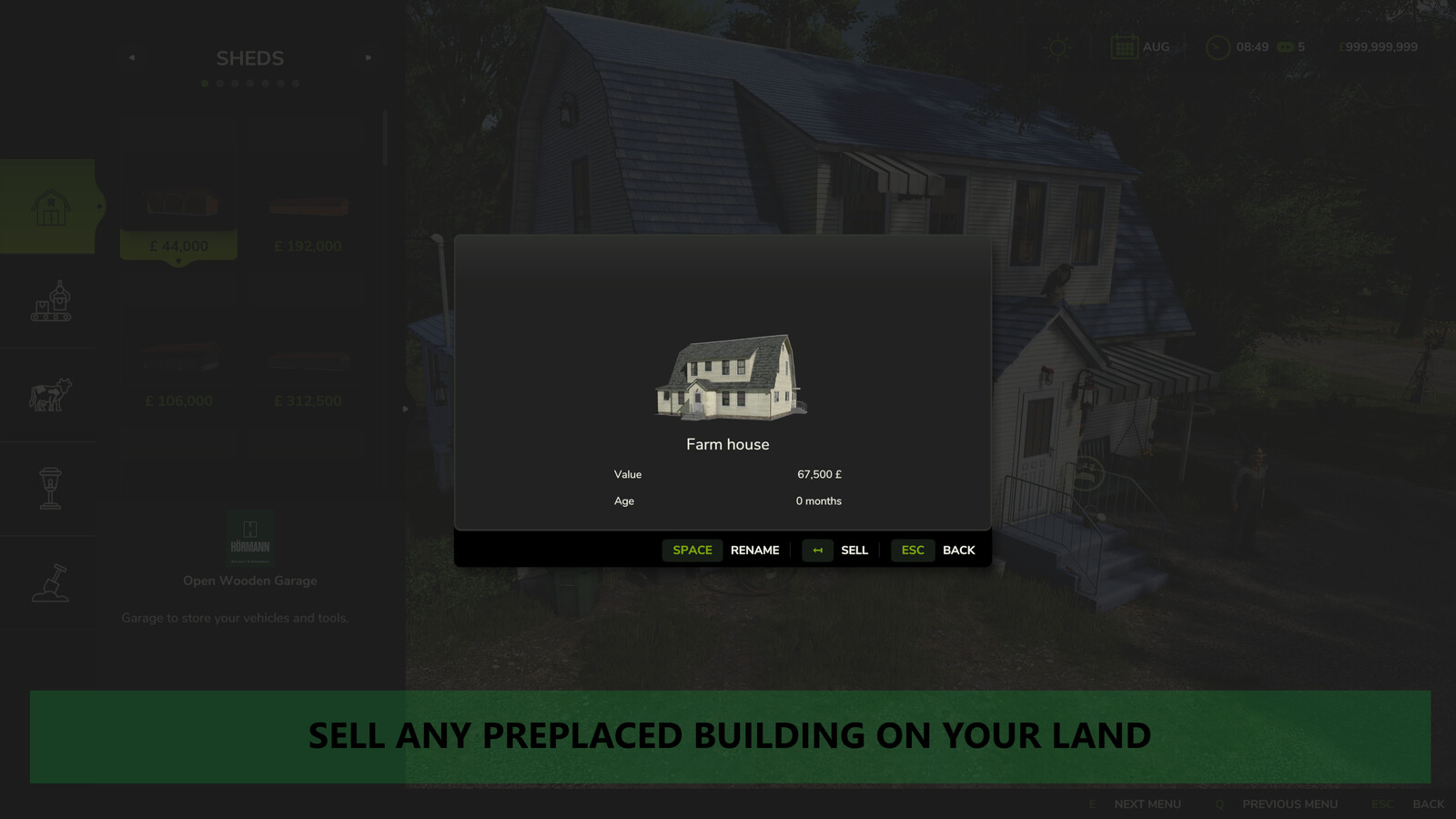 Sellable Preplaced Placeables