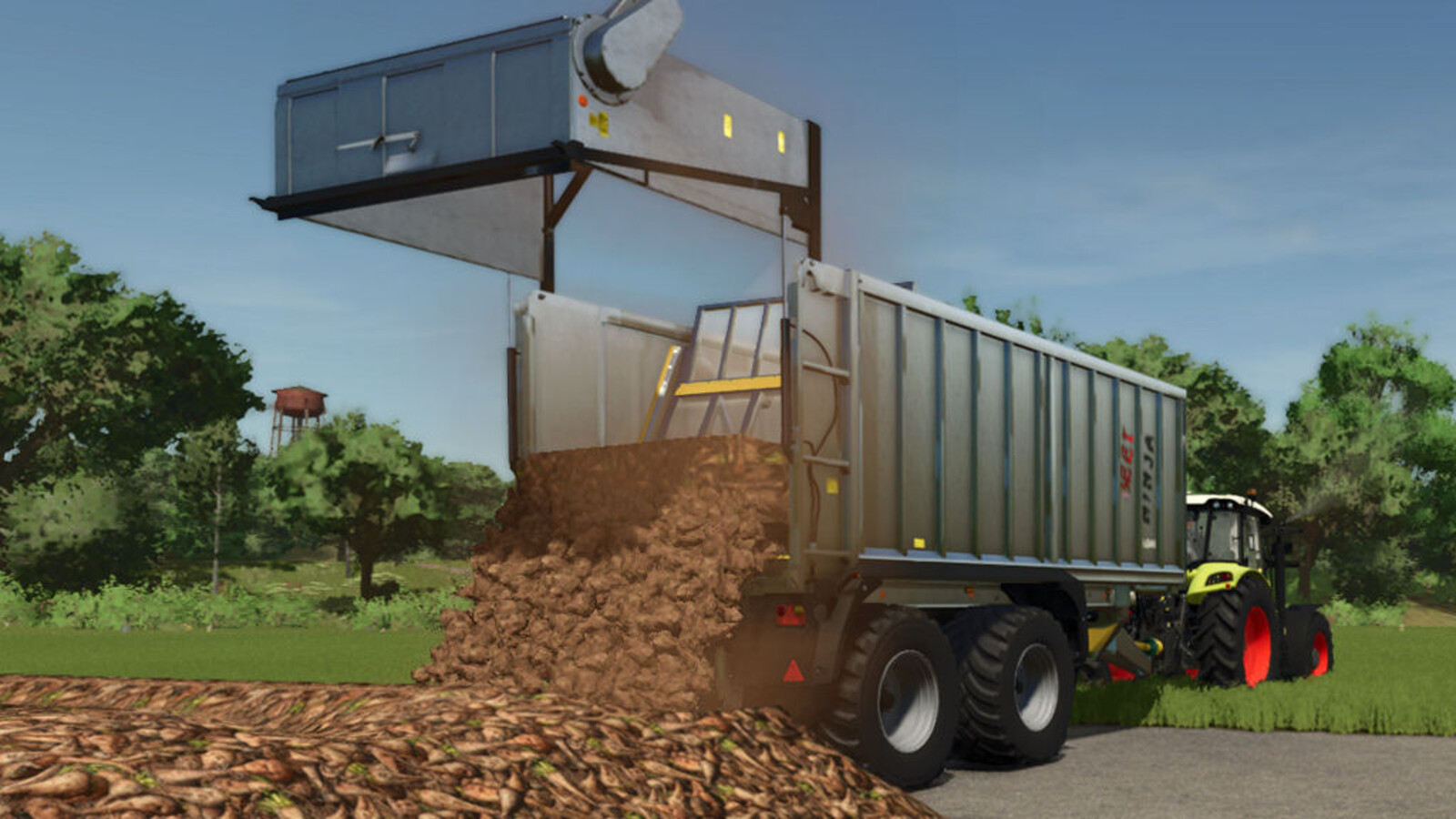 Trailer With Beet Cutter