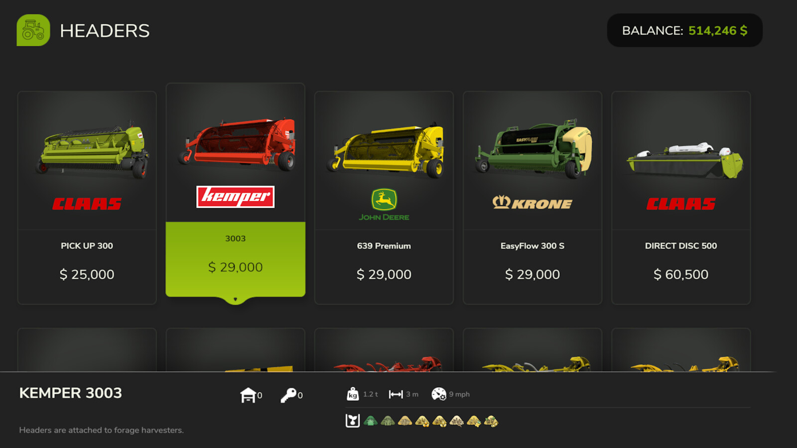 Extended Forage Harvester Pickup