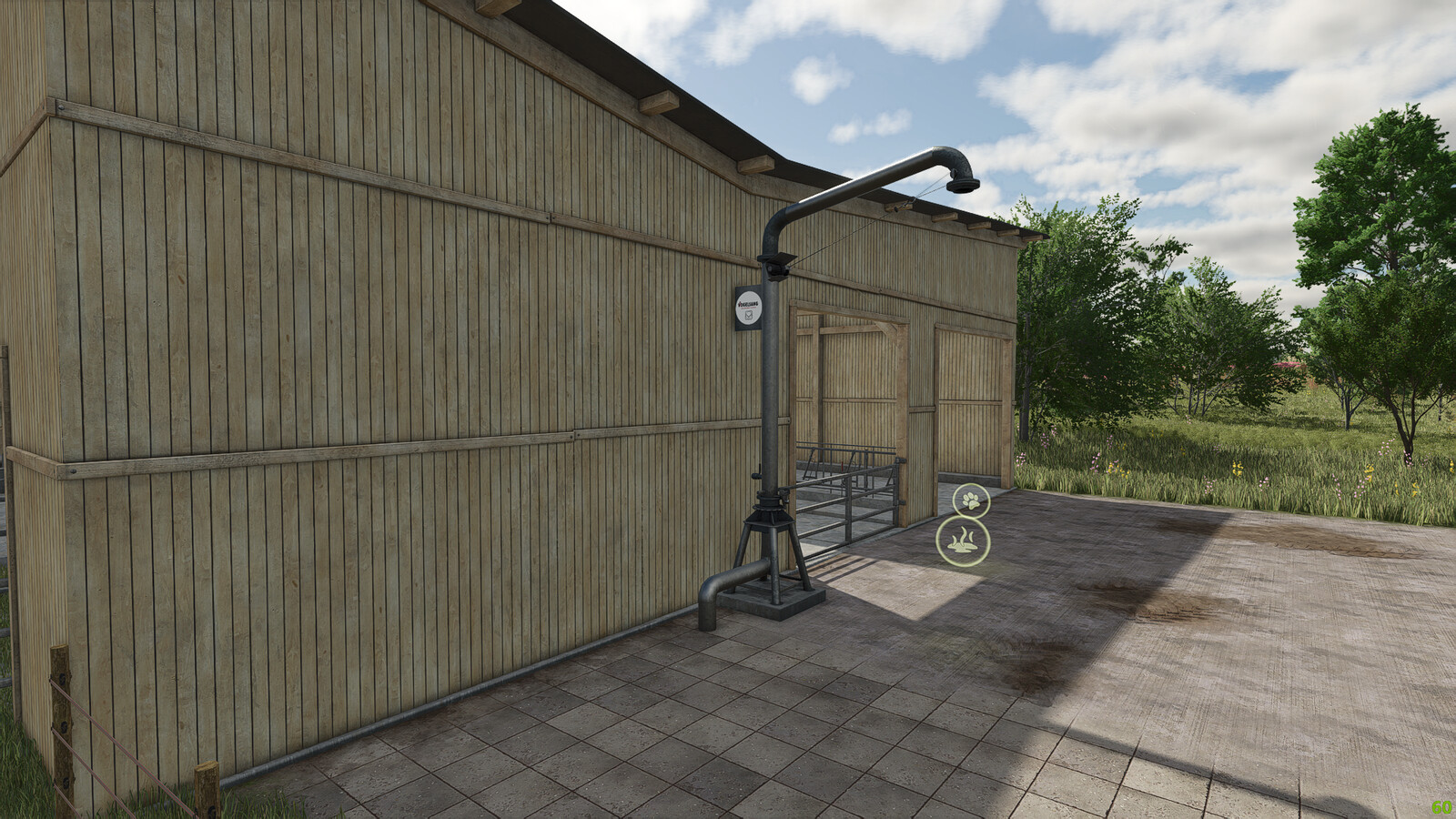 Cow Barn With Slurry And Milk