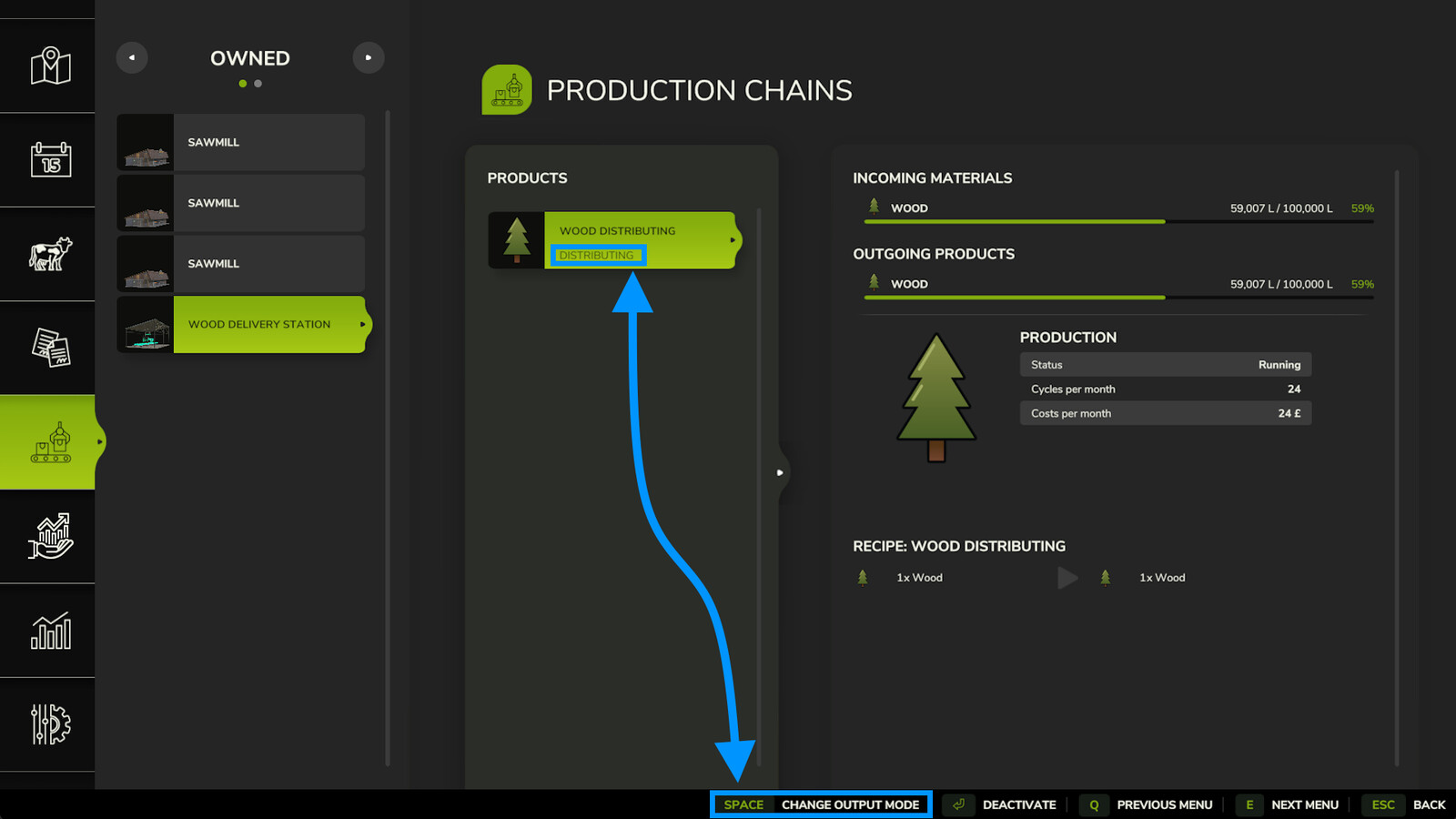 Small Wood Distributor