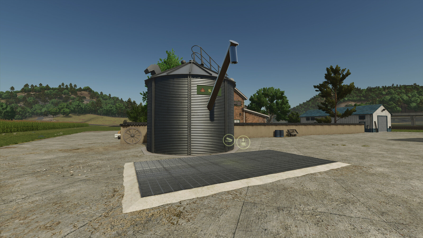 Woodchip And Grass Silo