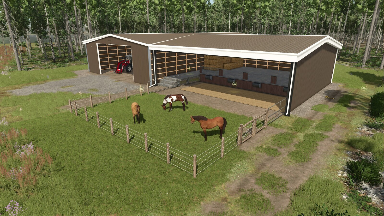Horse Barn With Storage
