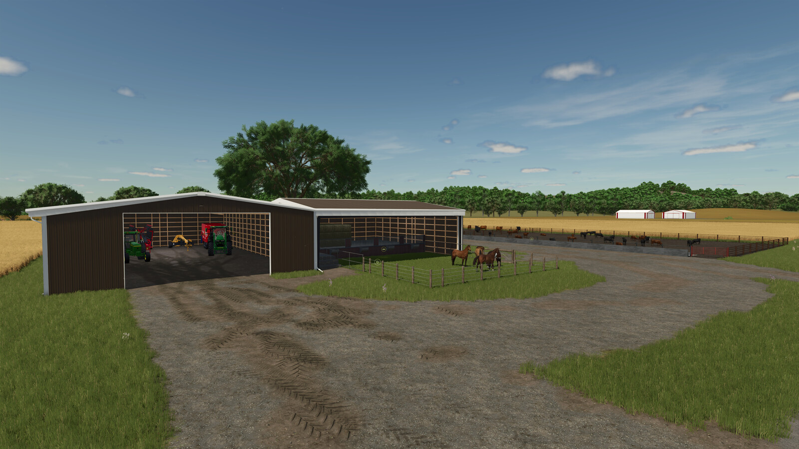 Horse Barn With Storage