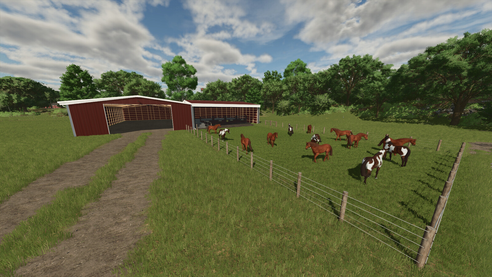 Horse Barn With Storage