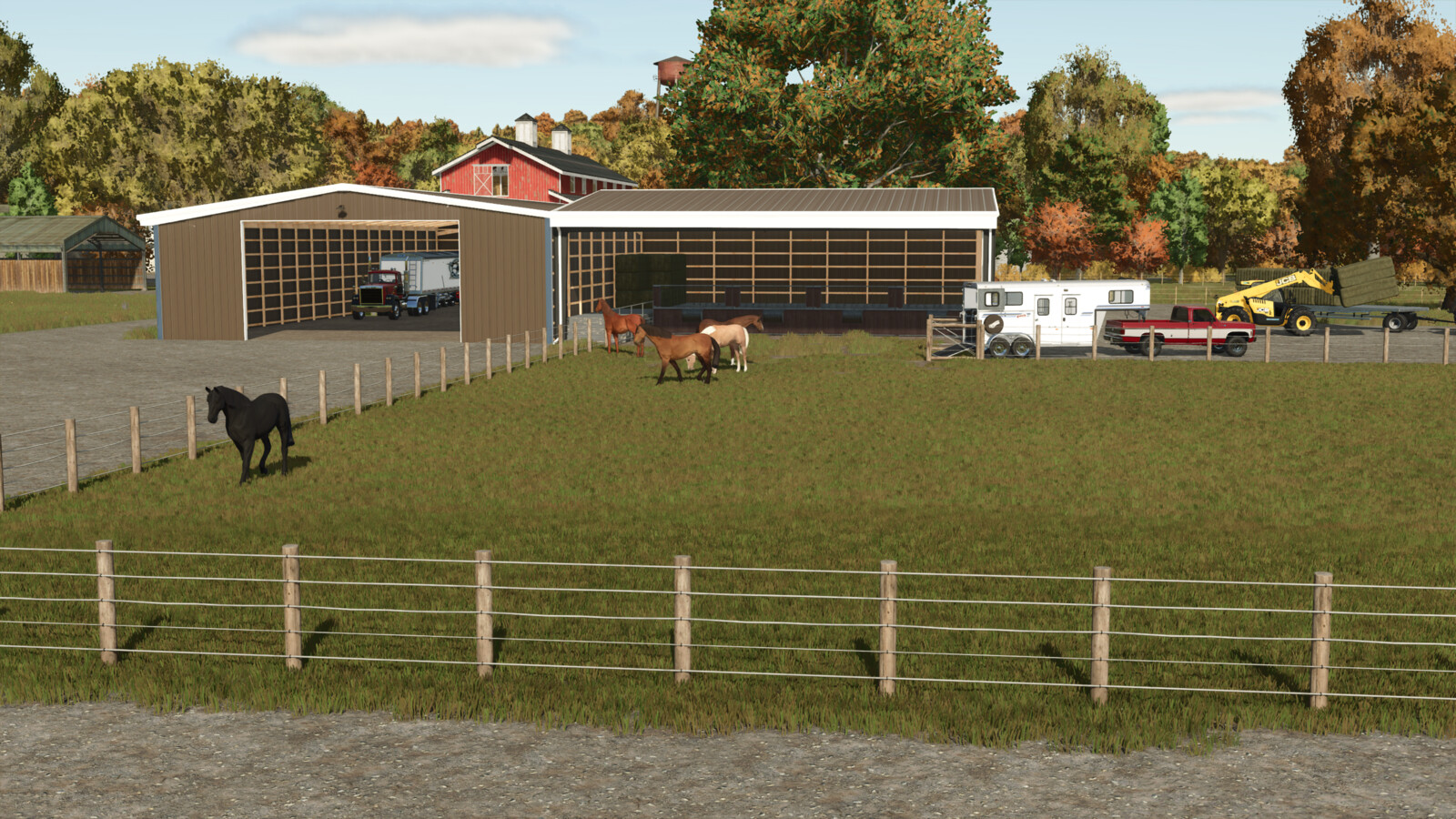 Horse Barn With Storage