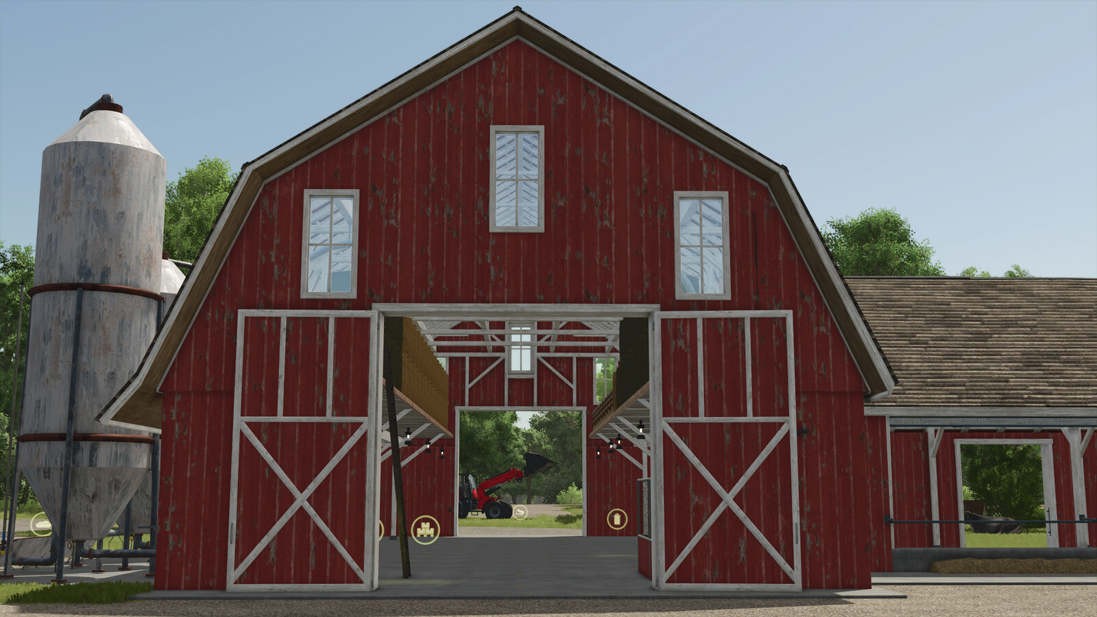 US Cow Barn With Vector