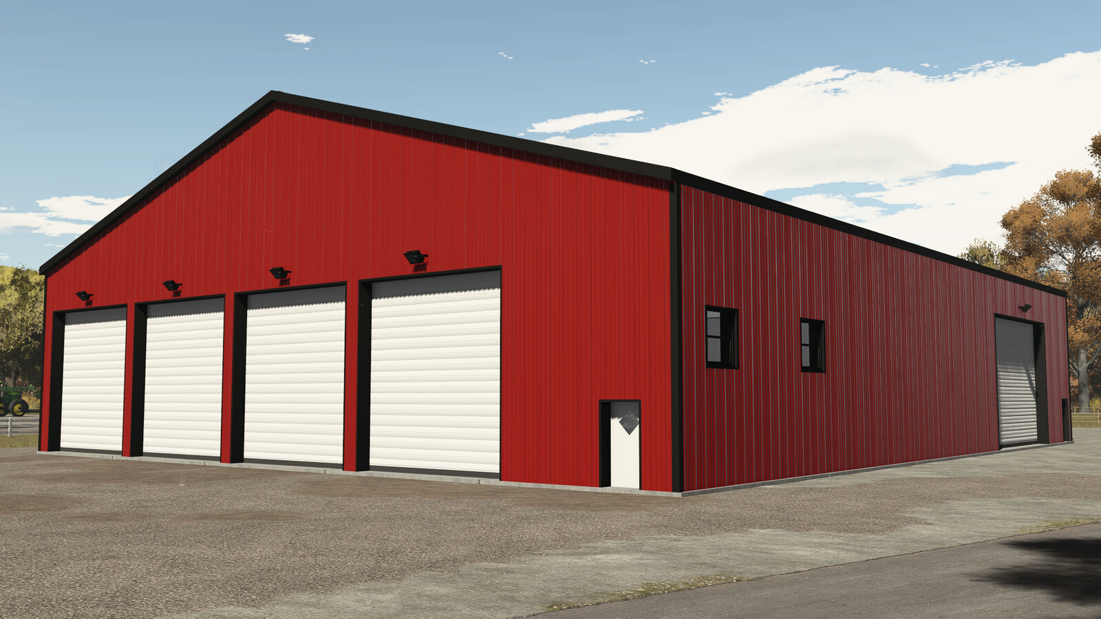 Metal Storage With Workshop