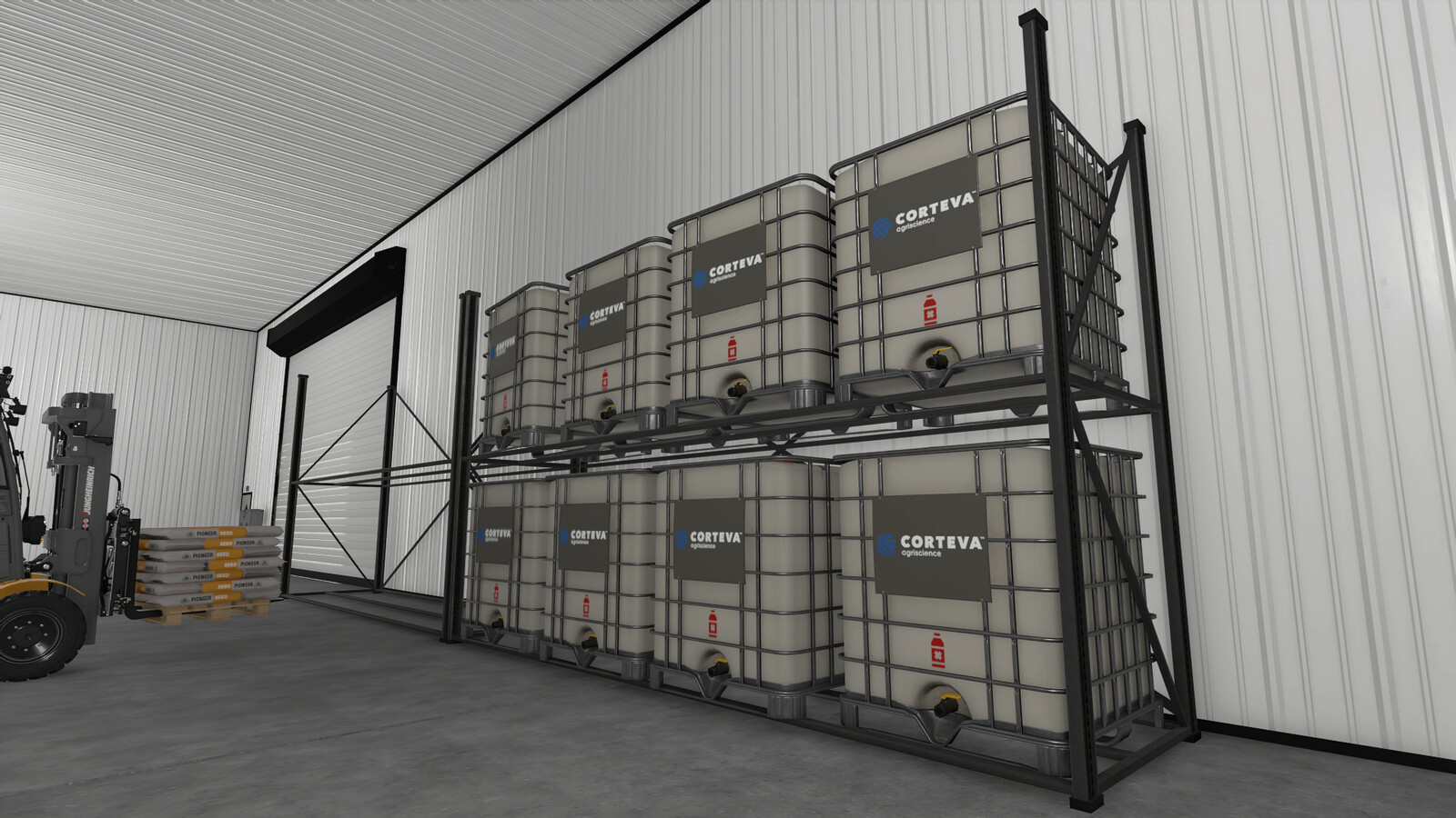 Metal Storage With Workshop