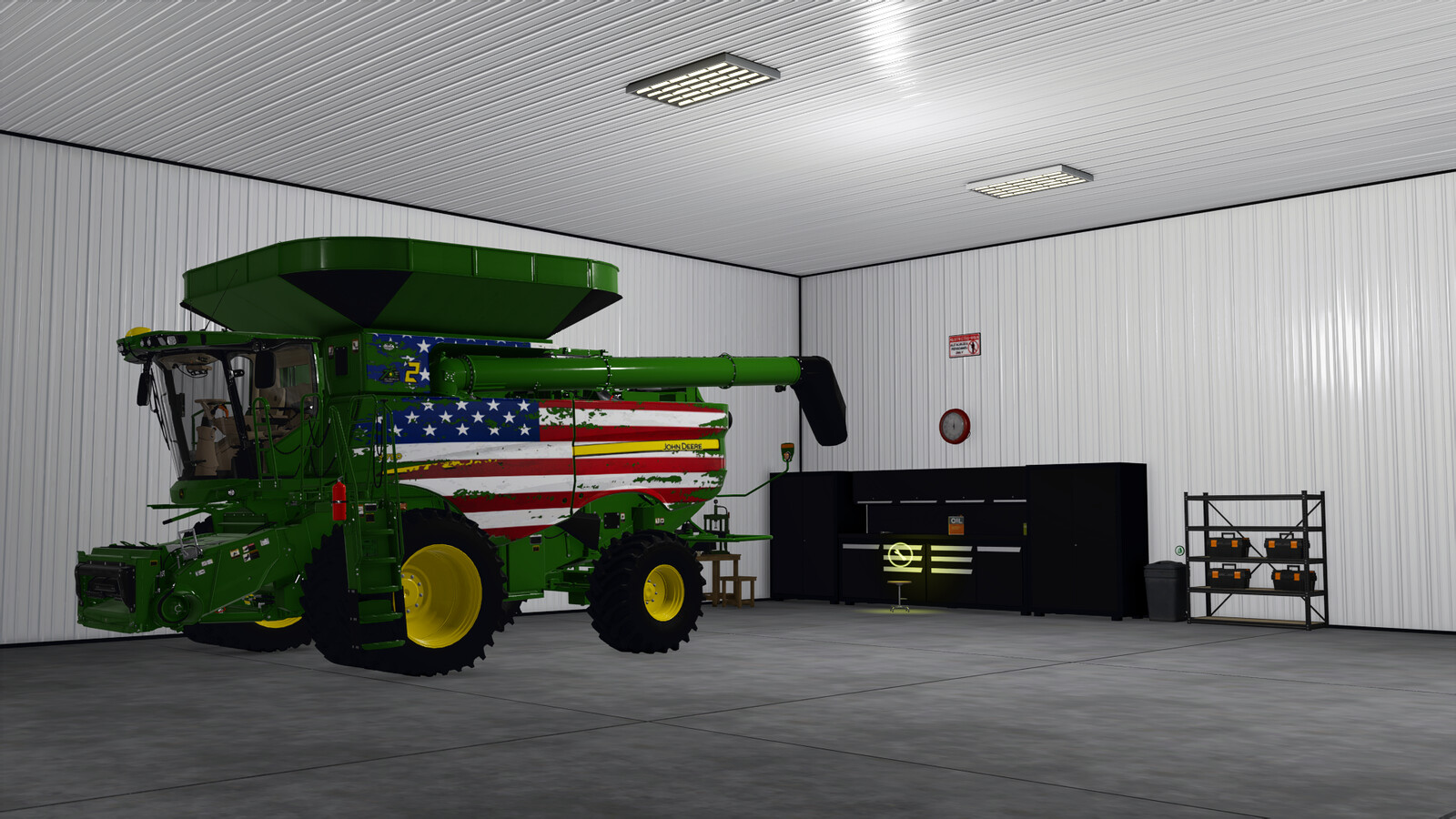 Metal Storage With Workshop