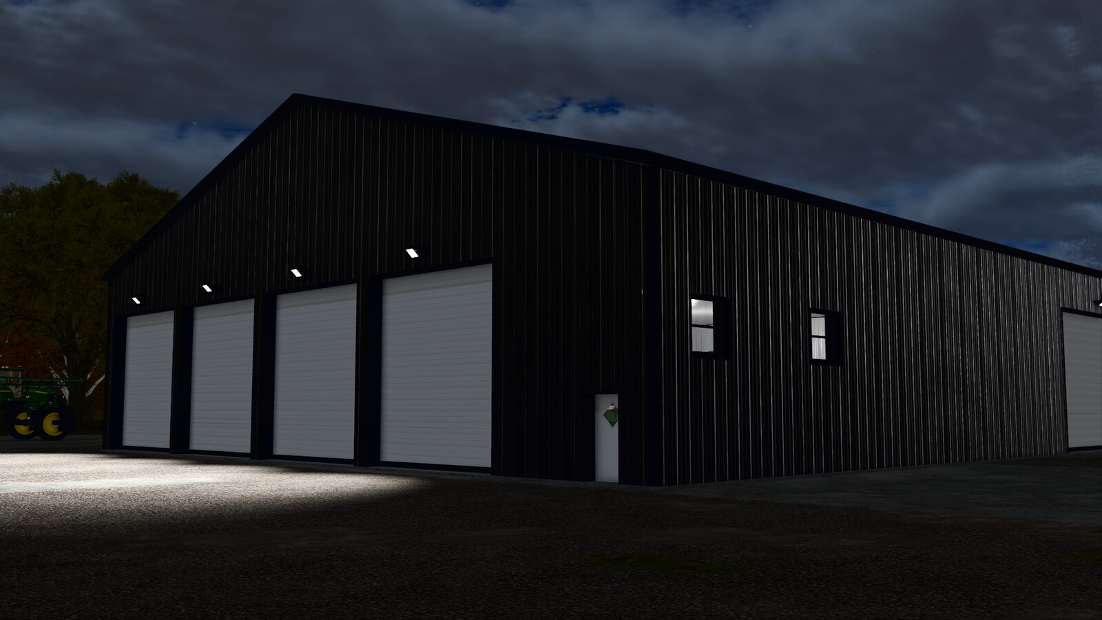 Metal Storage With Workshop