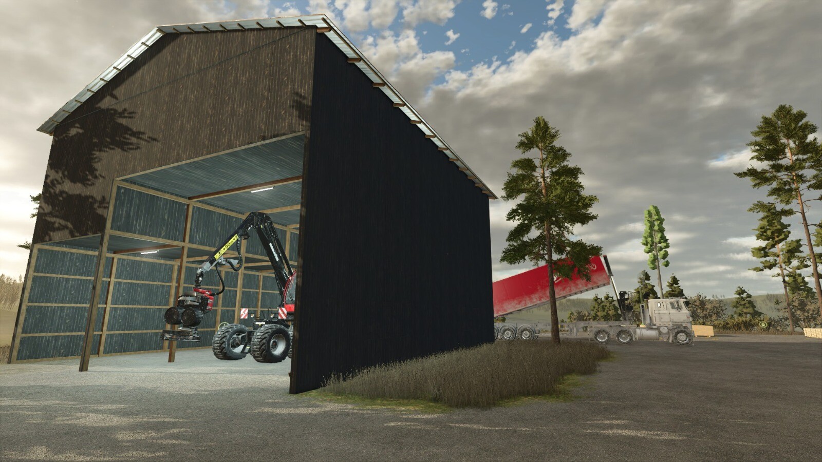 Silo For Wood Chips And Straw