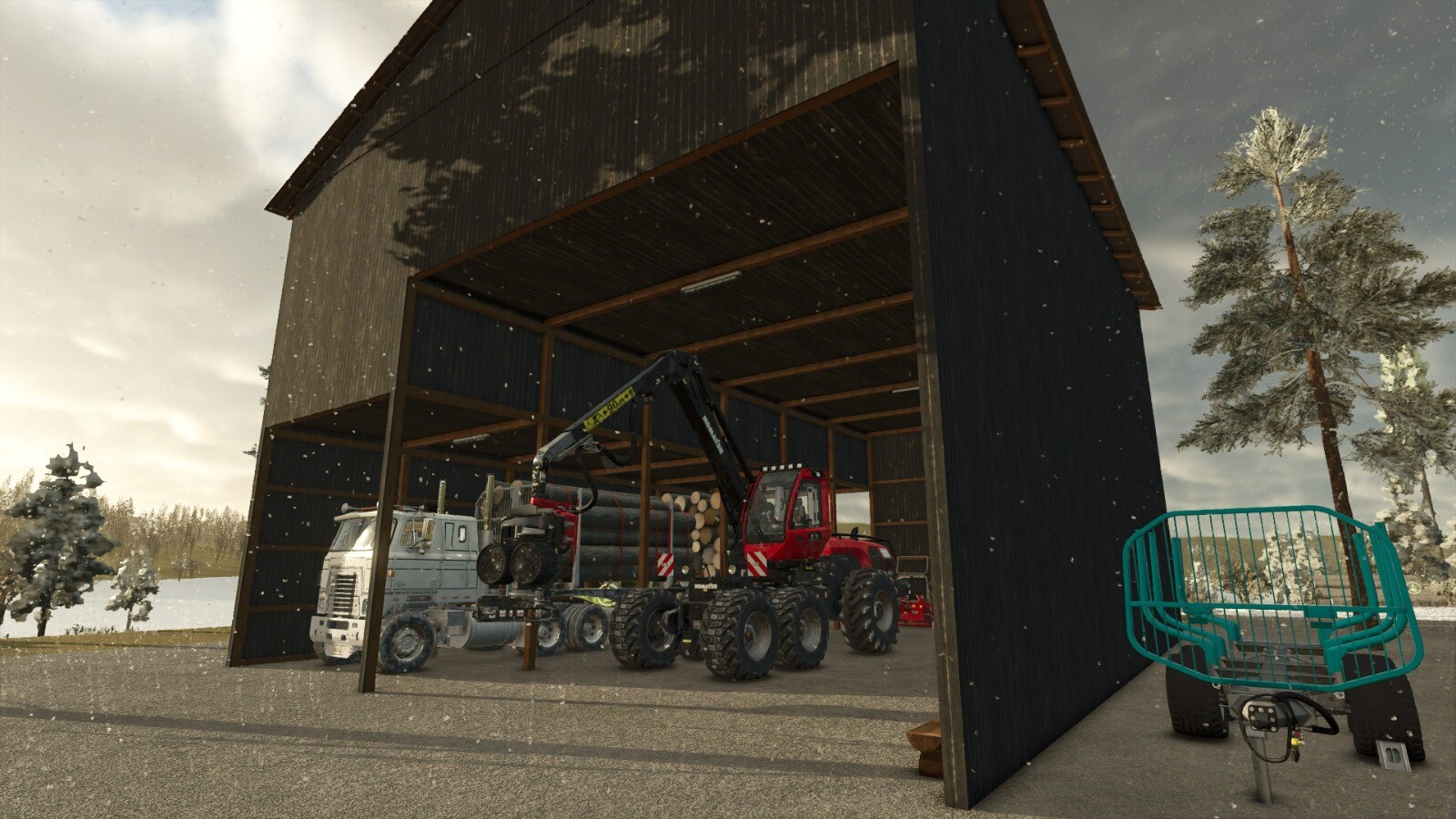 Silo For Wood Chips And Straw