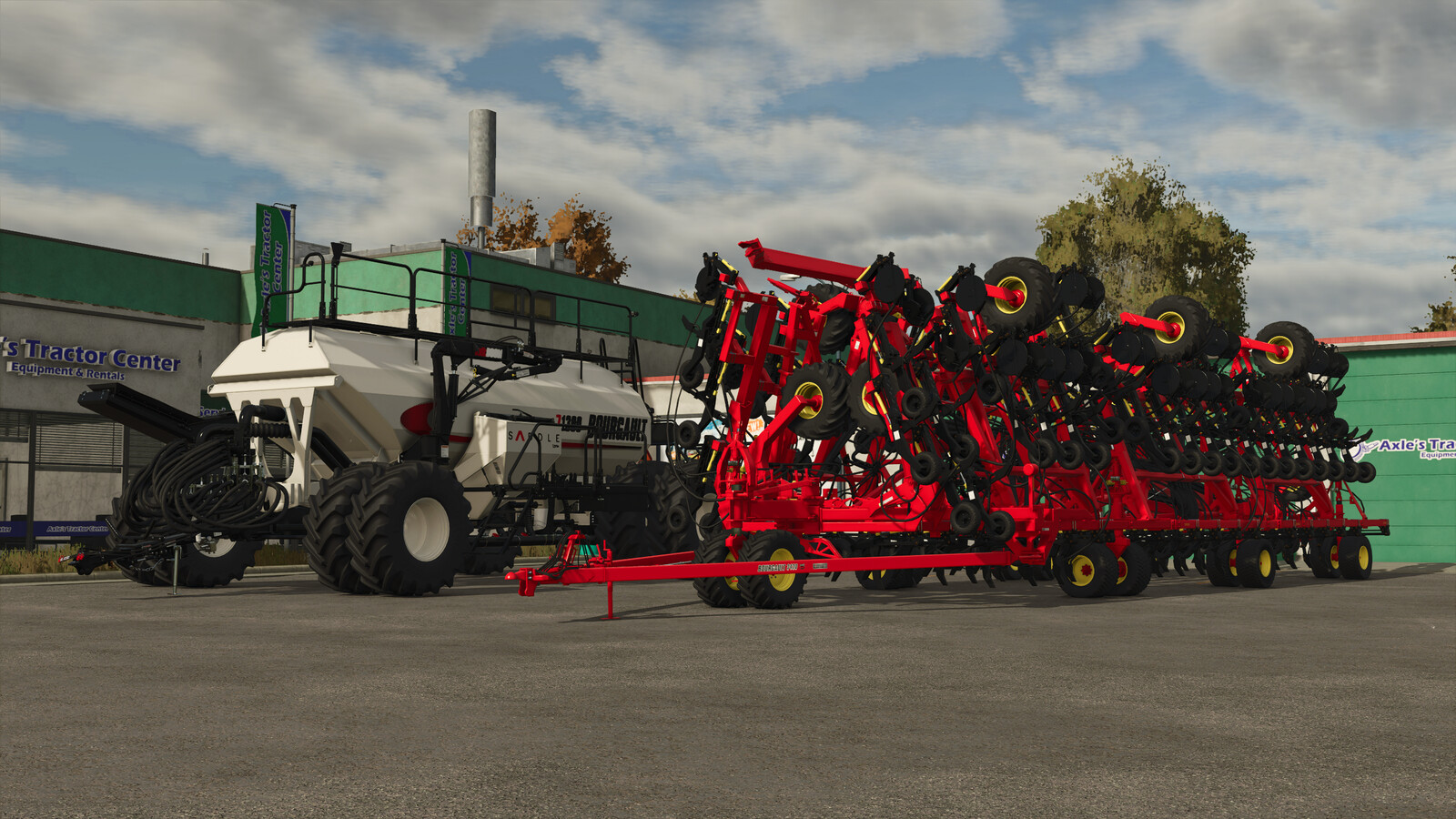 Bourgault 3420-100 Paralink Hoe Drill + 71300 Air Cart