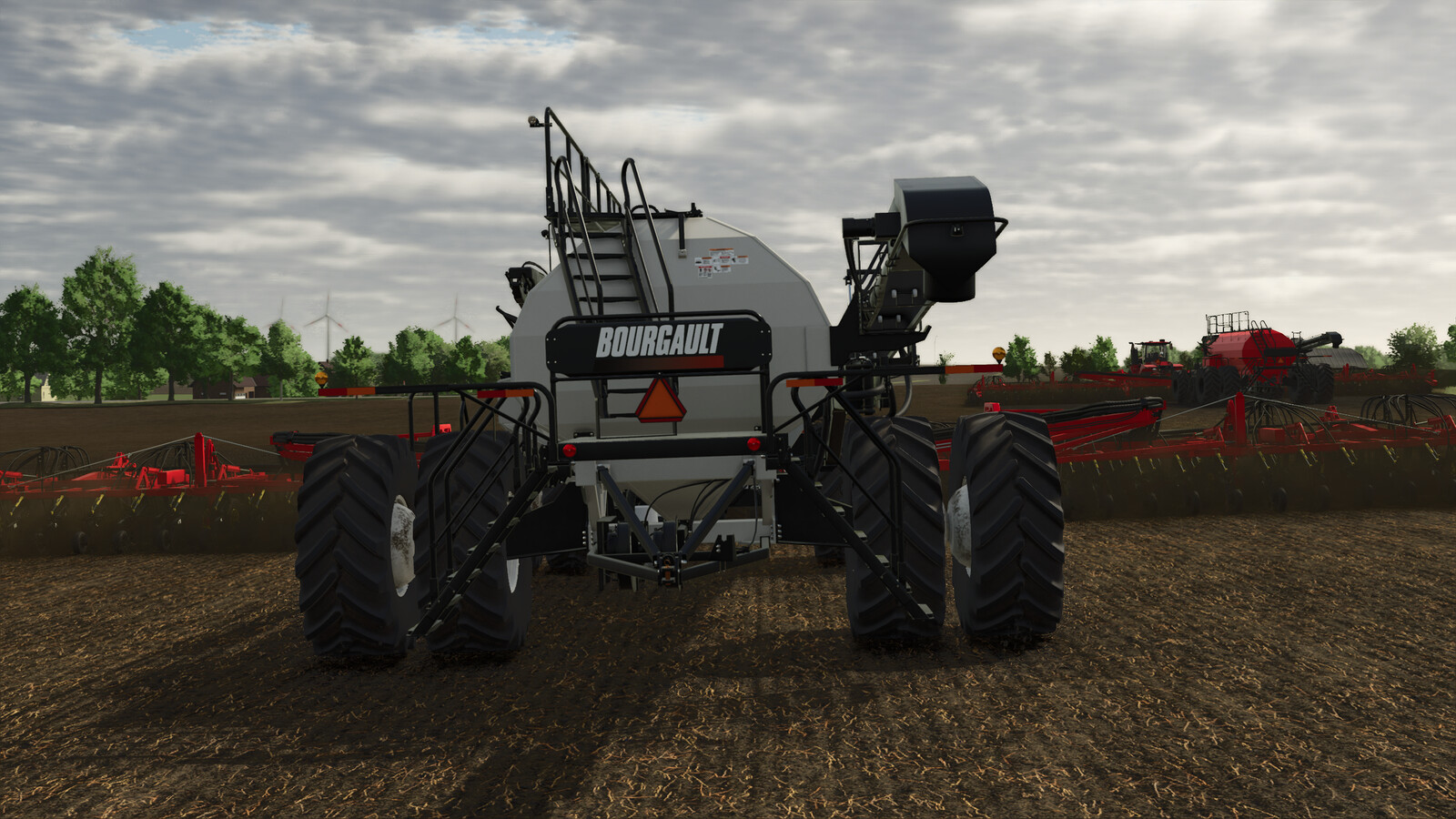 Bourgault 3420-100 Paralink Hoe Drill + 71300 Air Cart