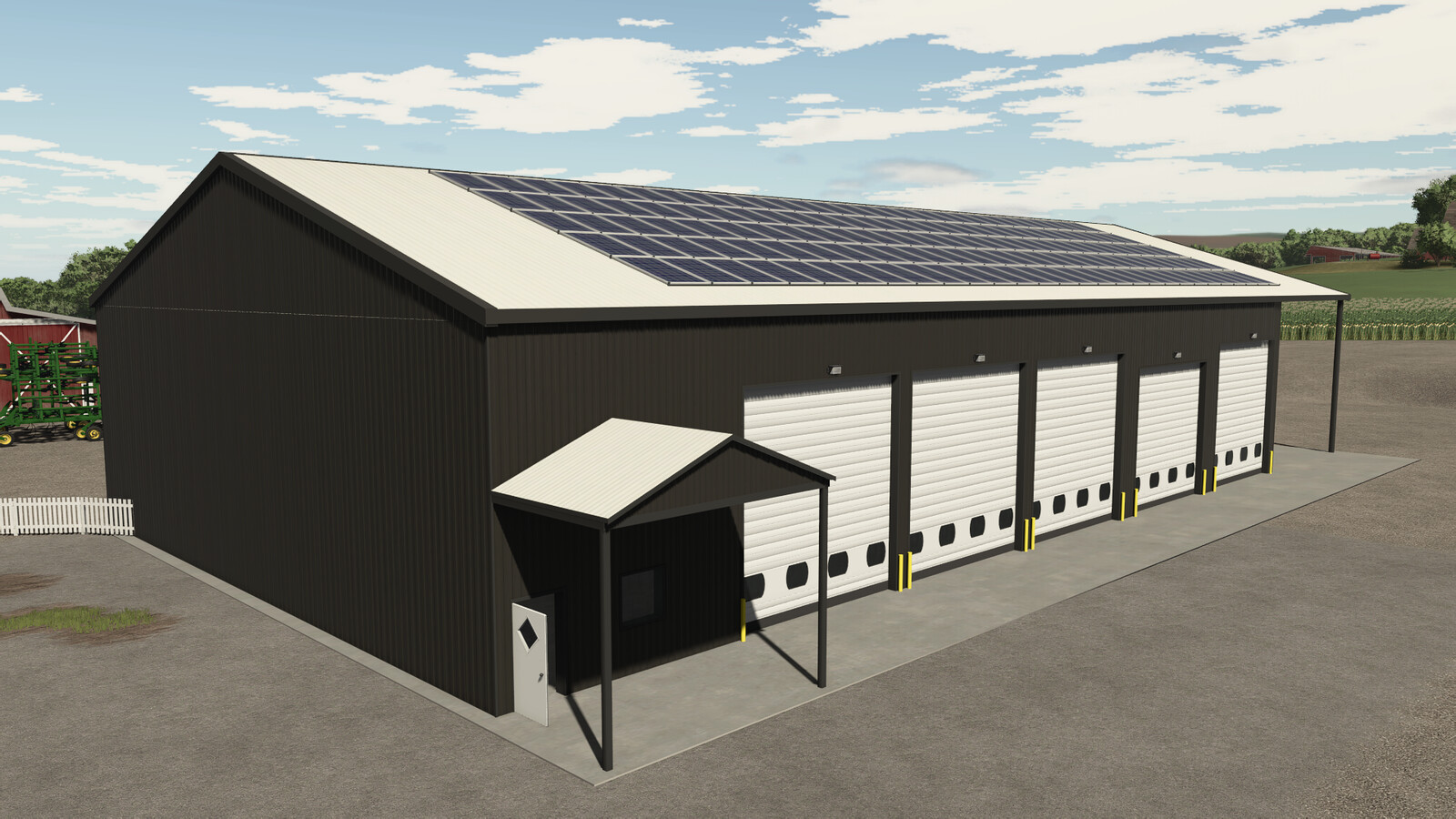 Garage With Solar Panels