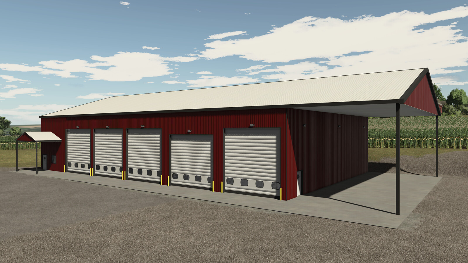 Garage With Solar Panels