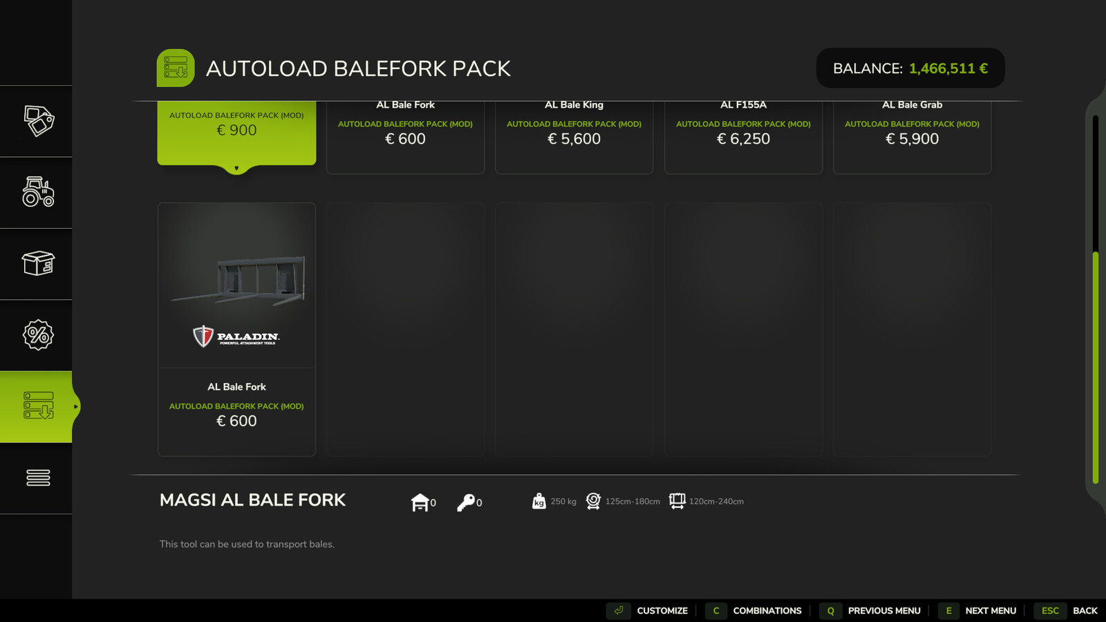 Autoload Balefork Pack