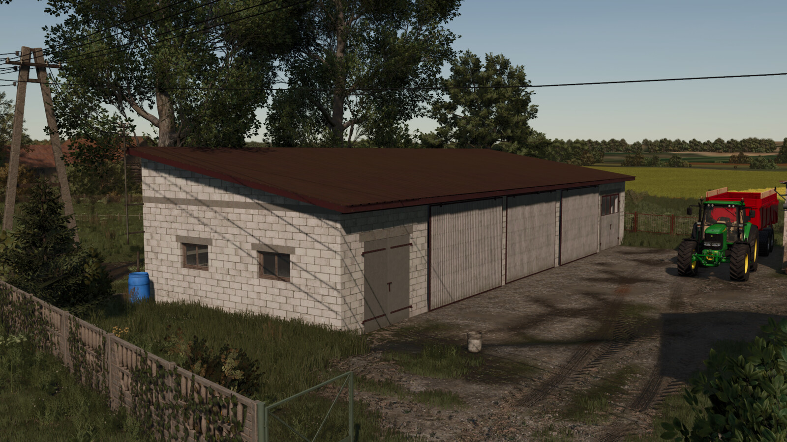 Concrete Block Garage