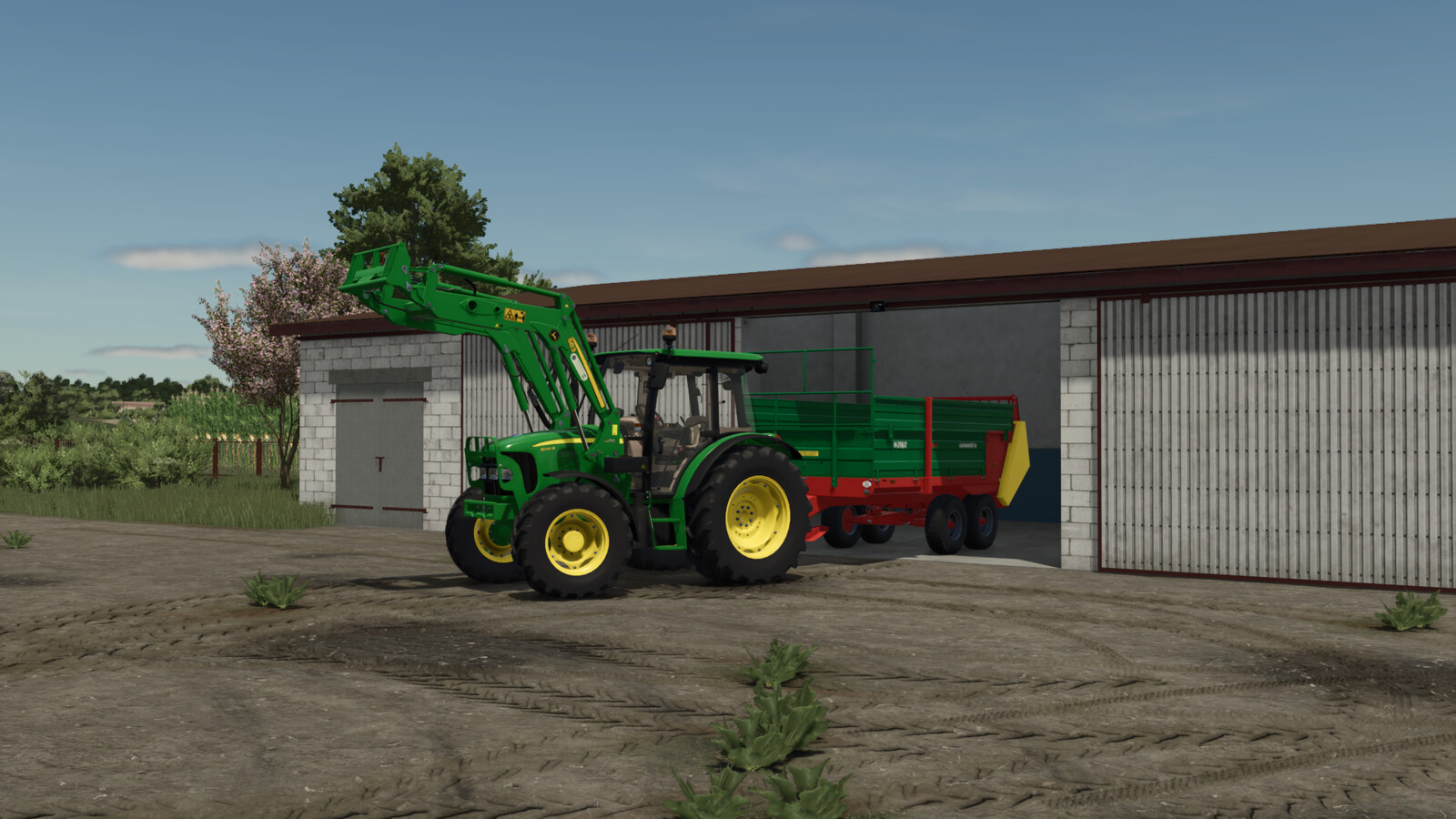 Concrete Block Garage