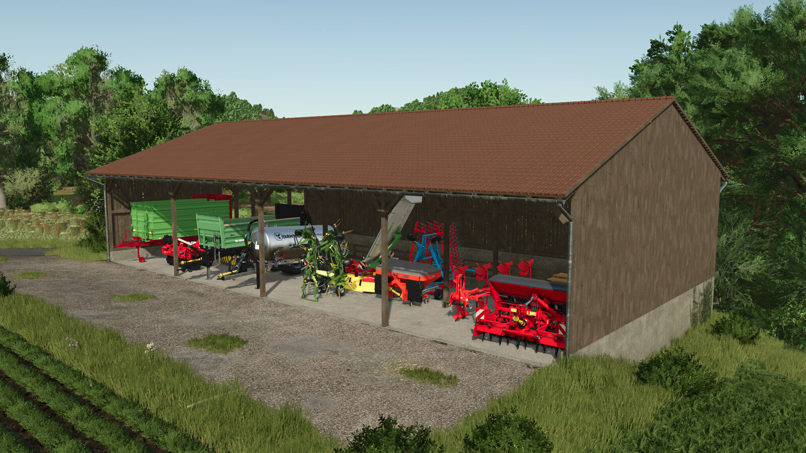 Roofed Bunker Silo & Wood Chip Storage