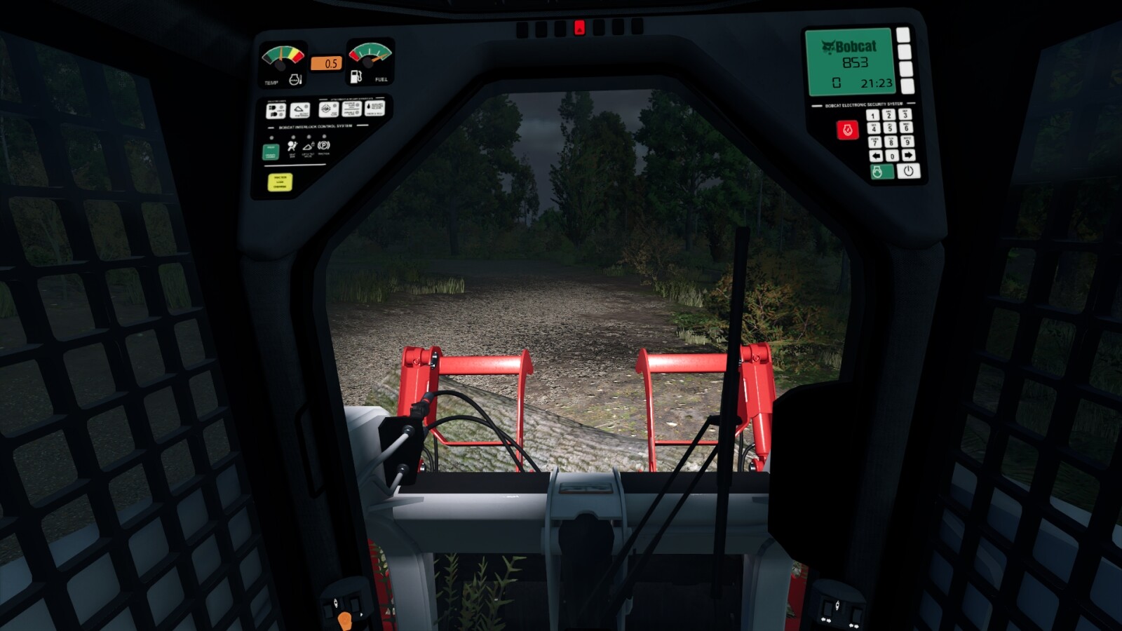 Bobcat 863 Turbo With Bobcat Shovel