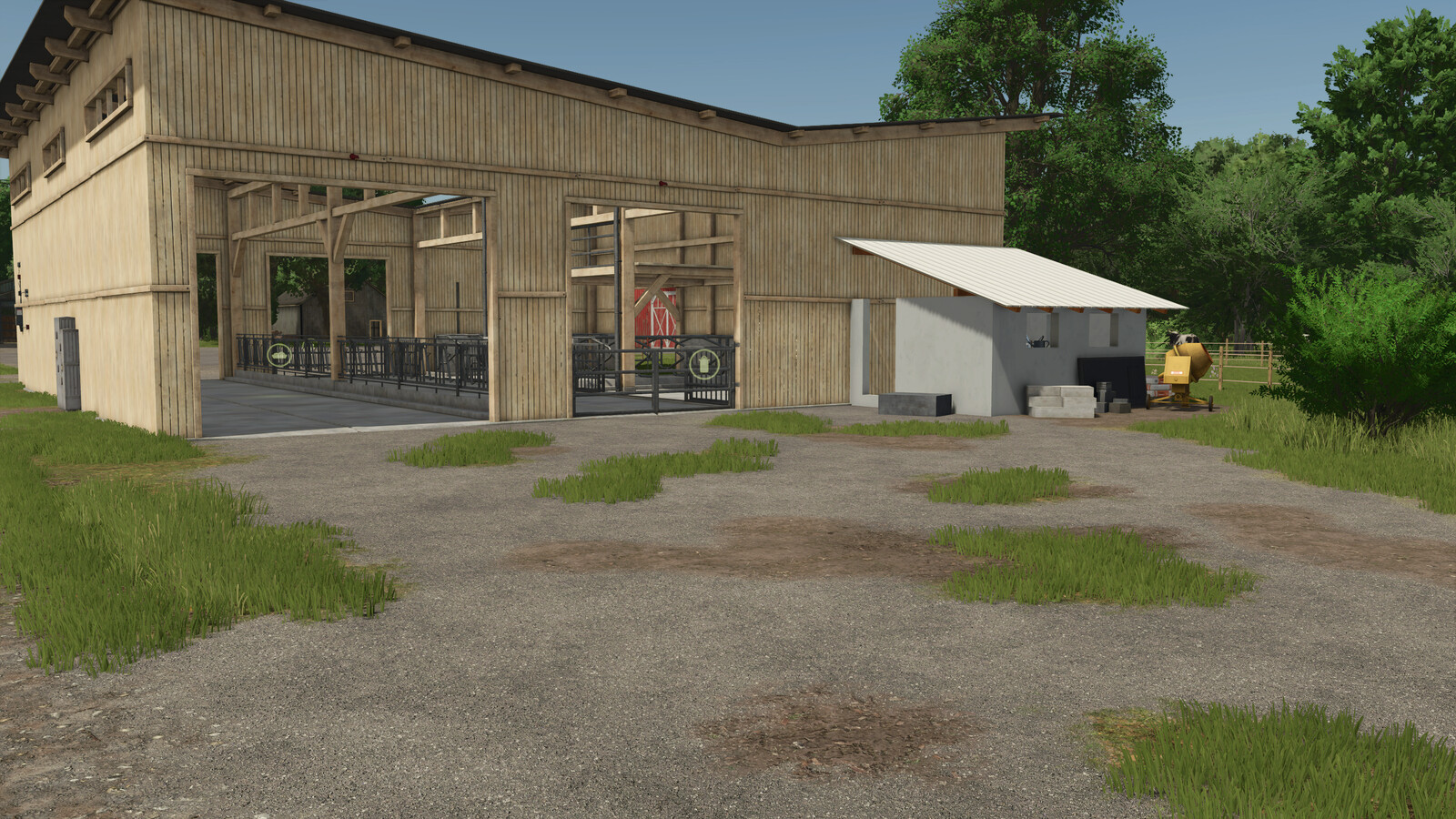 Pack With Modified Rearing Barns