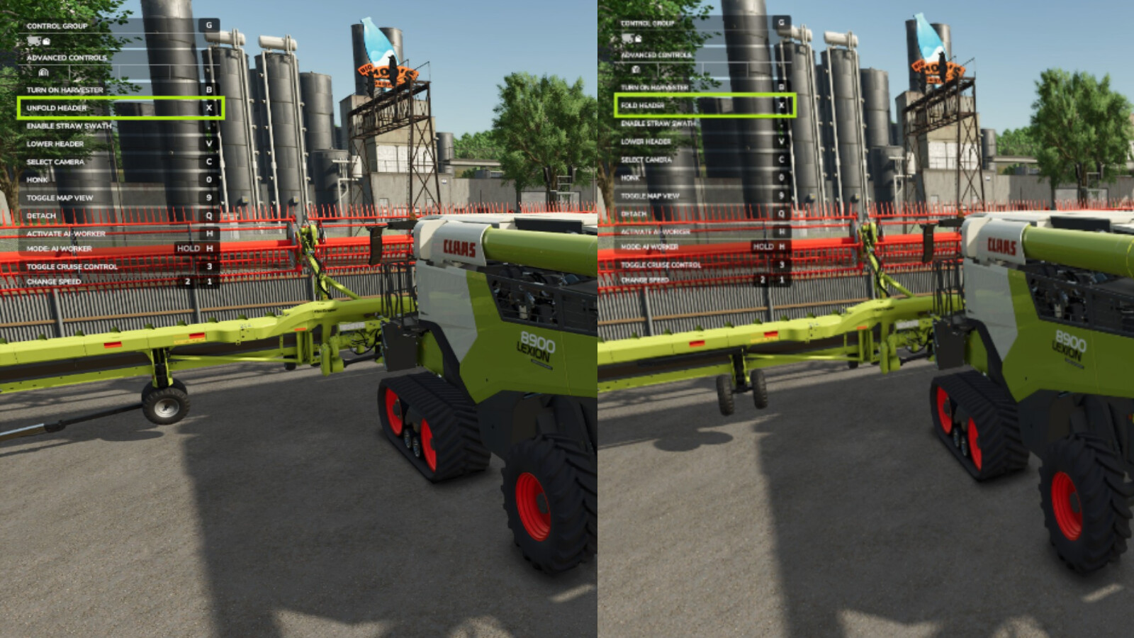 FD250 With Integrated Cutterbar Wagon And Longer Drawbar