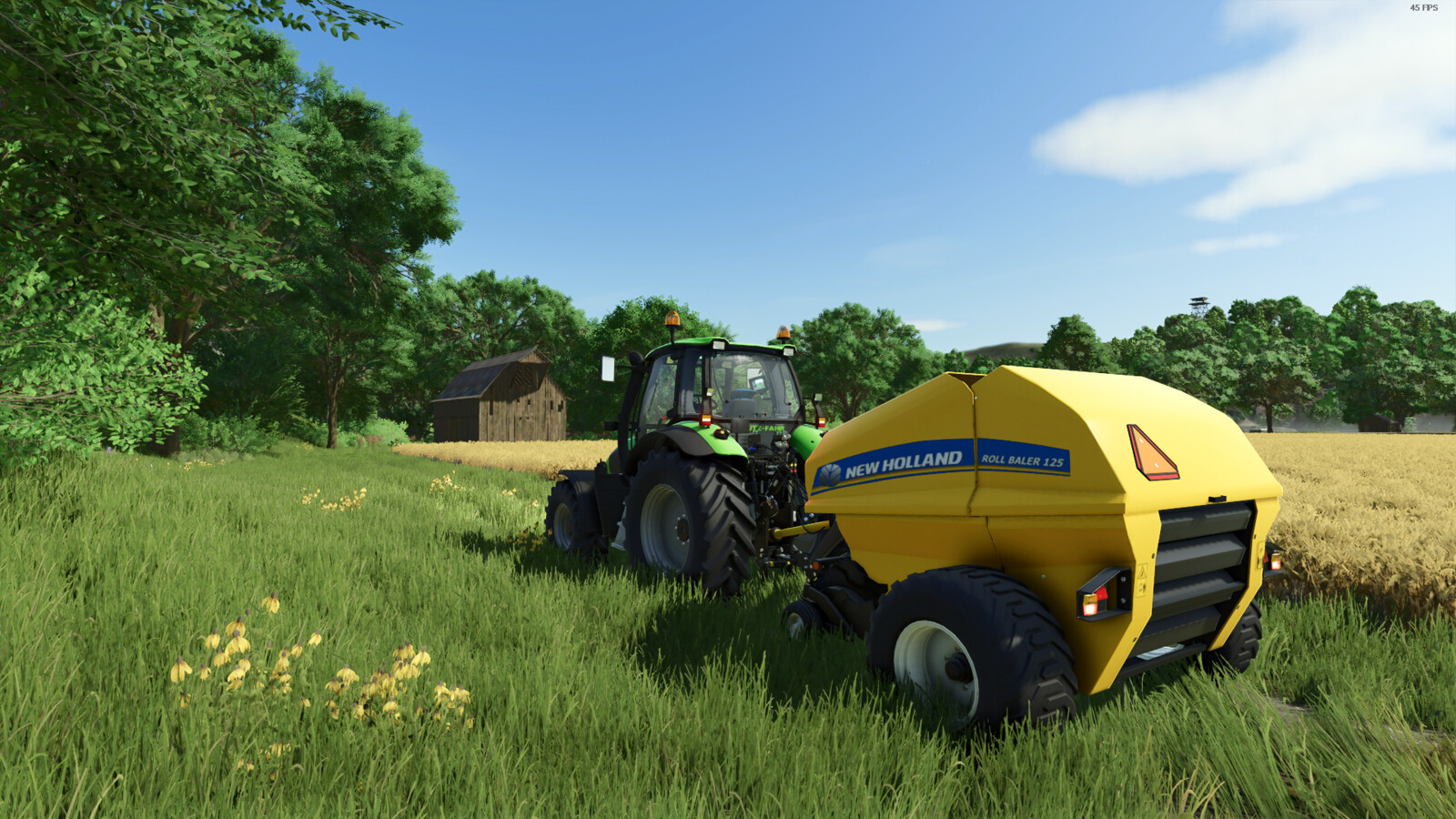 Orkel GP1260, New Holland Roll Baler 125 And Case IH RB 544