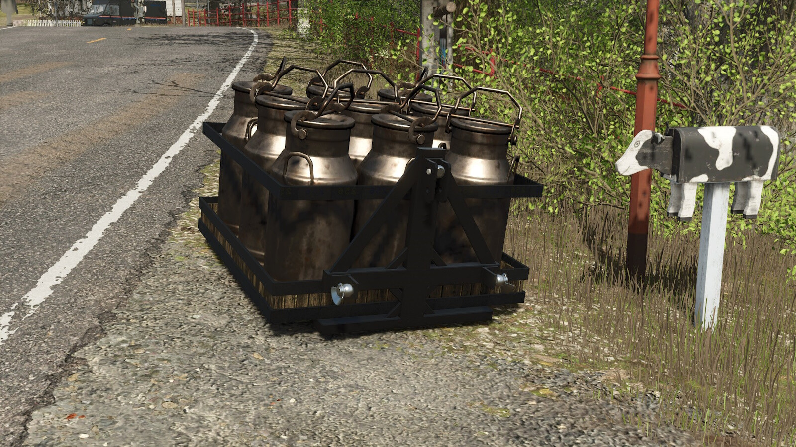 Milk/Water Transport On 3 Point Support Platform