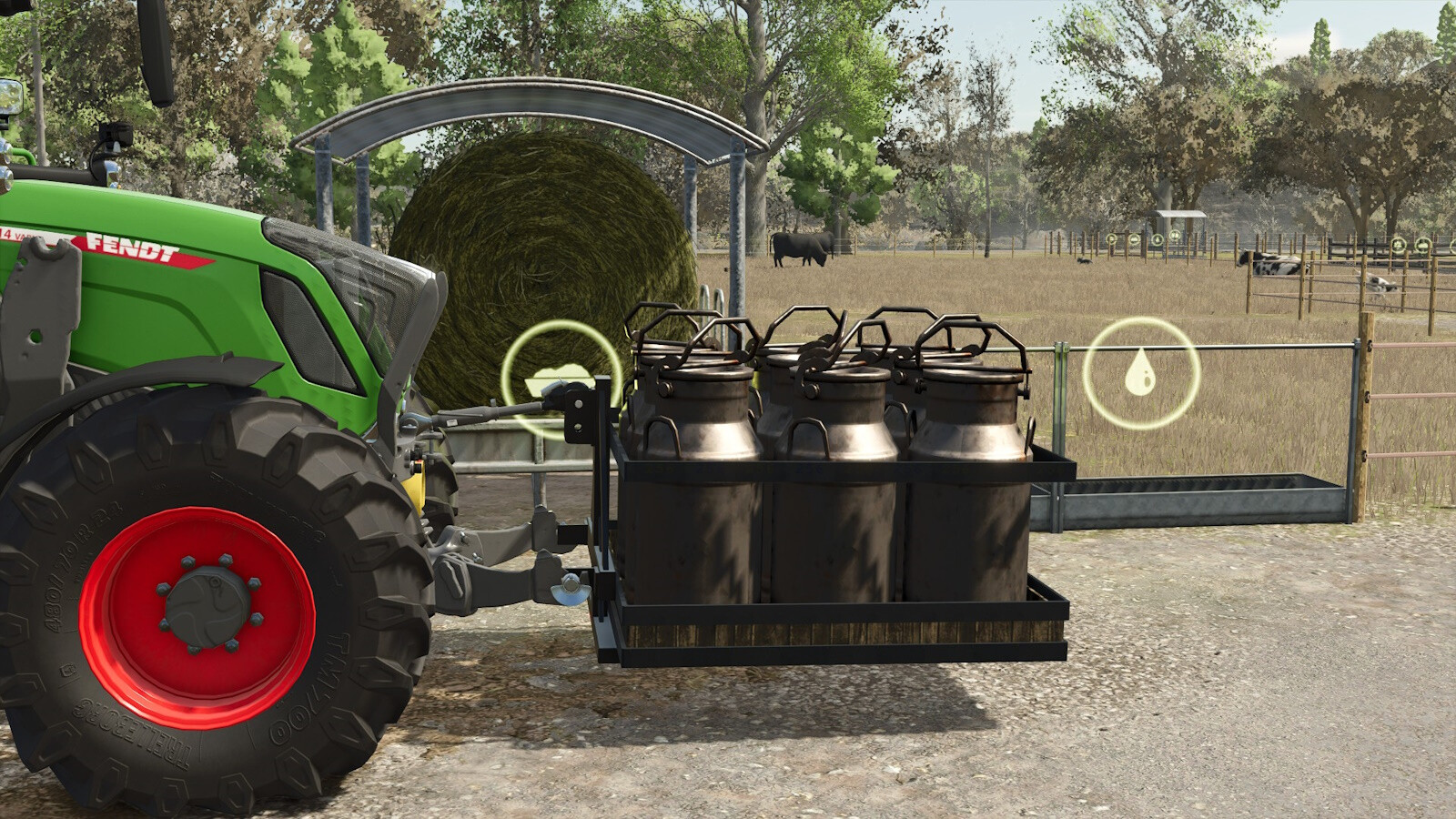 Milk/Water Transport On 3 Point Support Platform