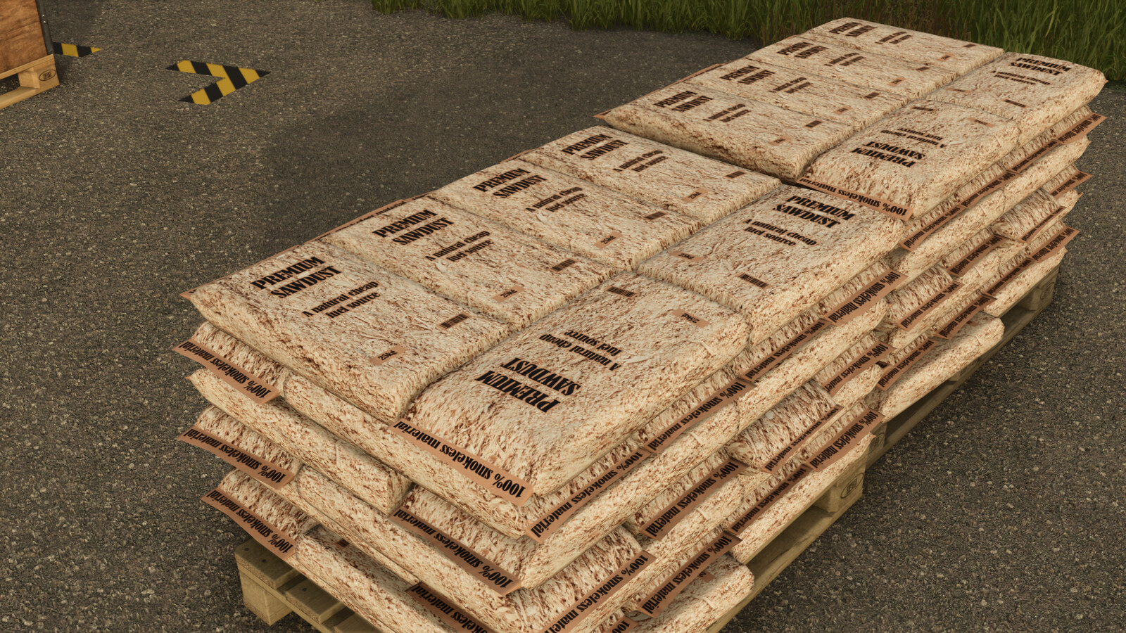 Refined Wood Chips, Sawdust Factory And Fuel Production Pack