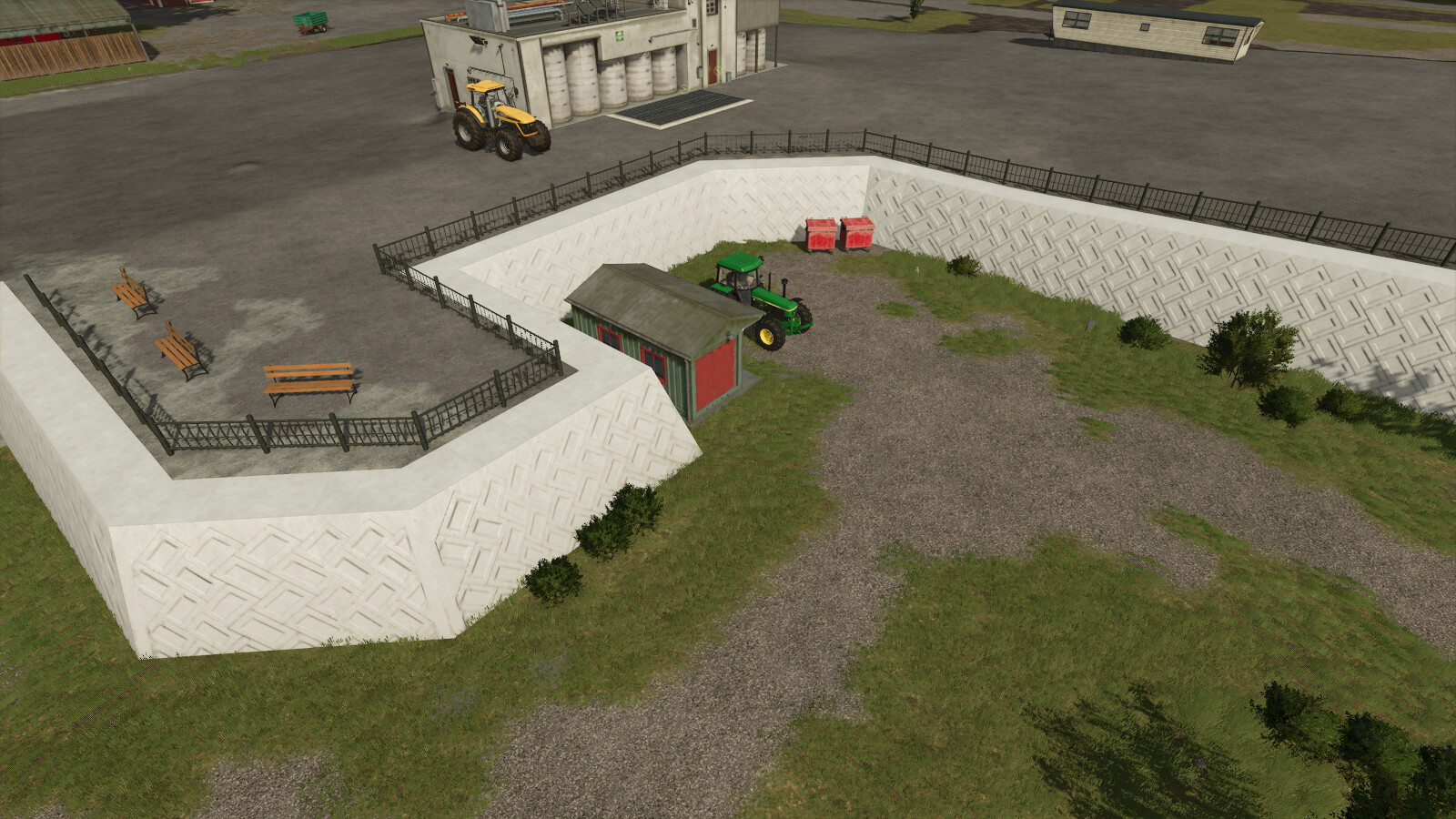 Retaining Wall Fence