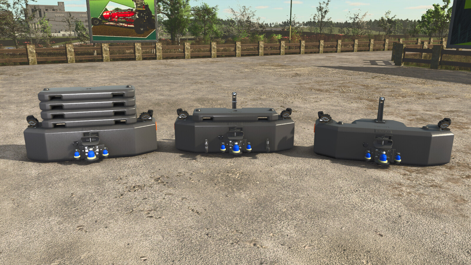 Hi-Vis LED-Lights Tractor Front Weight