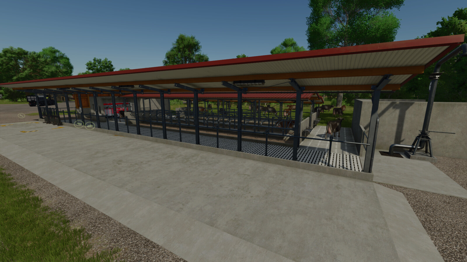 Cow Barn Dairy Production