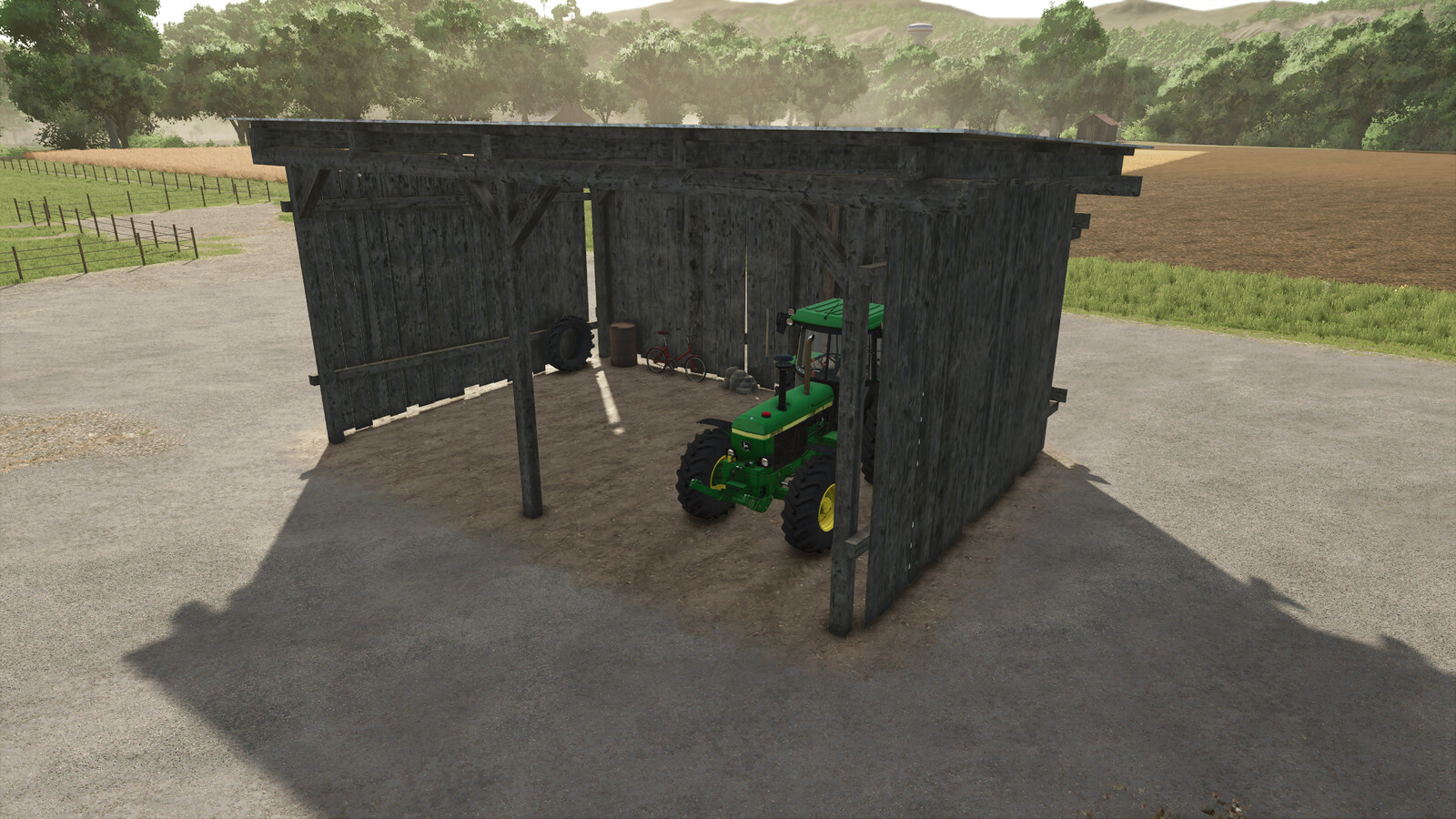 Small Old Wooden Shed