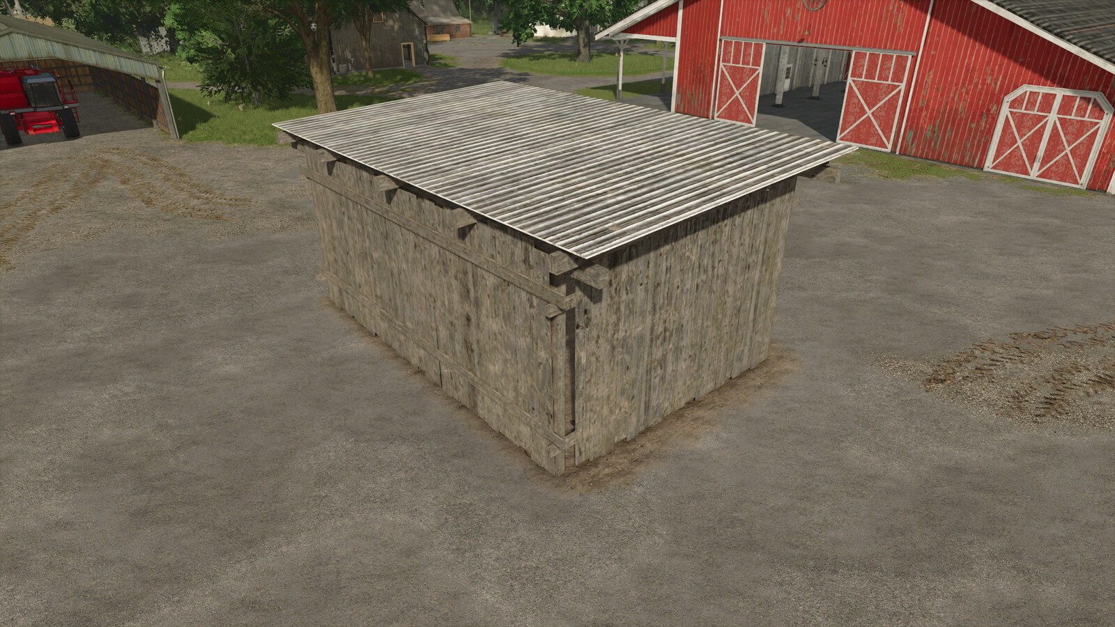 Small Old Wooden Shed